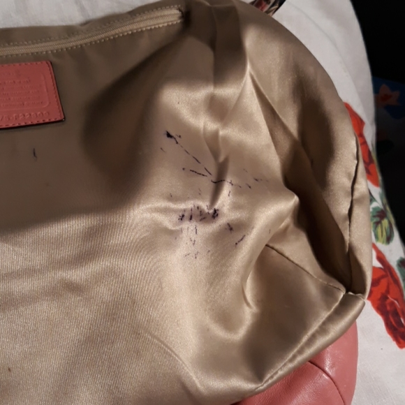 Coach Kristin Leather Hobo Pink Bubble Bag - Picture 9 of 9